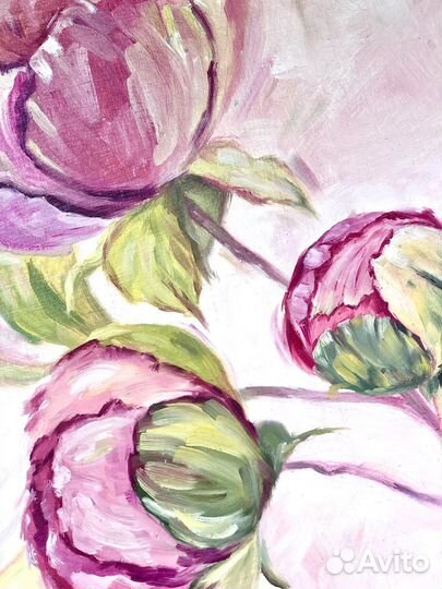 Интерьерная картина Нежные пионы