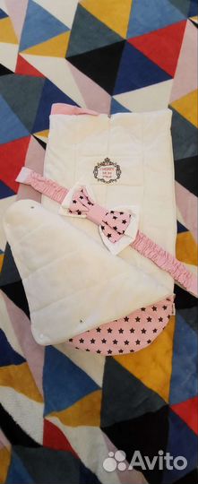 Конверт на выписку для девочки, флис