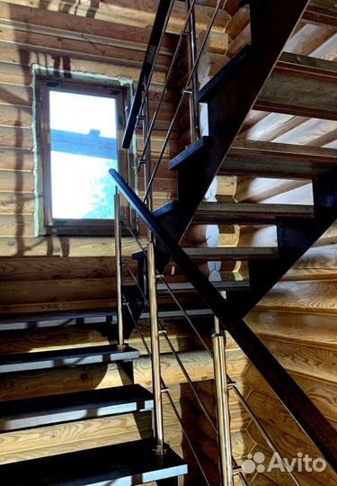 Металлокаркас для лестницы 