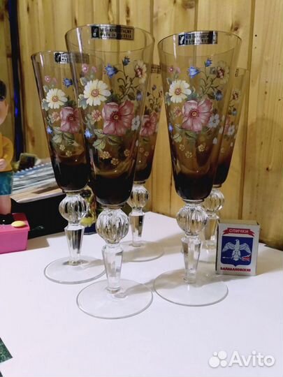 Бокалы хрусталь в упаковке и без