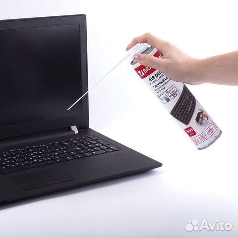 Баллон со сжатым воздухом brauberg для очистки тех