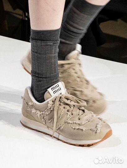 Кроссовки miu miu & new balance