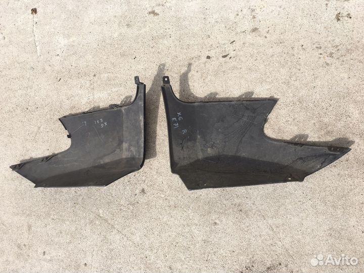 Накладка заднего бампера левая правая BMW X6 e71