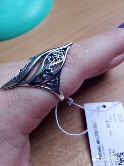 Кольцо серебряное 925проба