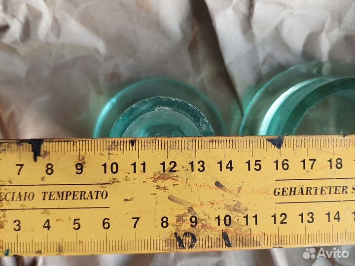 Стеклянная пробка крышка бутыля СССР