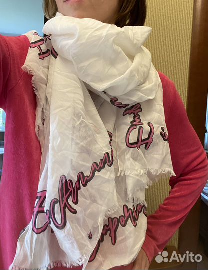 Палантин Armani хлопок