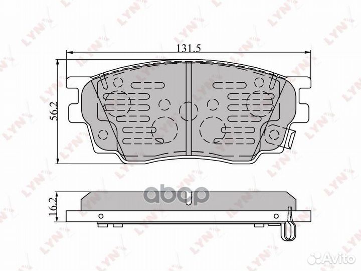 Колодки дисковые п. Mazda 6 GG 02-08 BD-5111