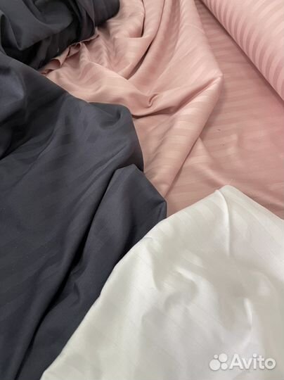 Ткань для постельного страйп Сатин