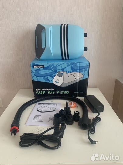 Насос для лодки пвх, sup аккумуляторный 20 psi