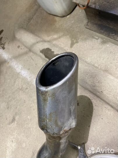 Глушитель Q7 4L с насадками основной задняя часть