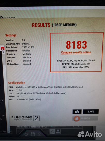 Видеокарта rx 580 4gb sapphire nitro+