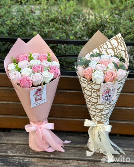 Букет из 15 мыльных роз с доставкой