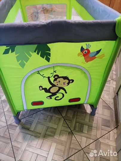 Манеж-кровать Babyton Green bus