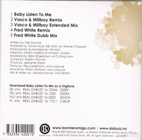 Da buzz, сингловые альбомы на CD