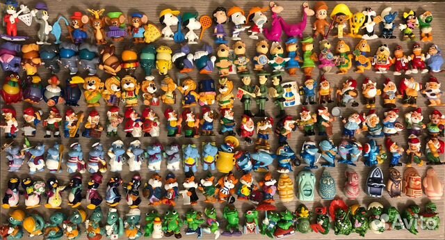 Игрушки киндер сюрприз 90-е