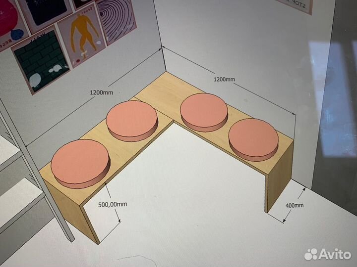 Скамейка для клиентов