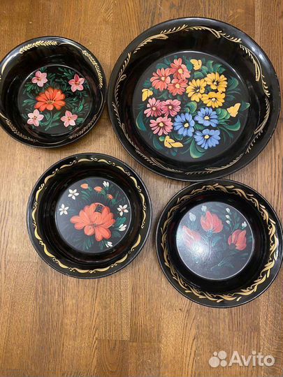 Поднос блюдо Жостово