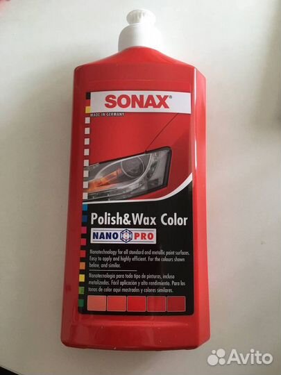 Цветная полироль Sonax