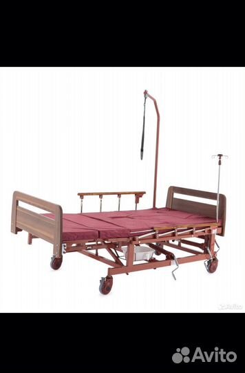 Кровать медицинская механич Е-45А с боковым перев