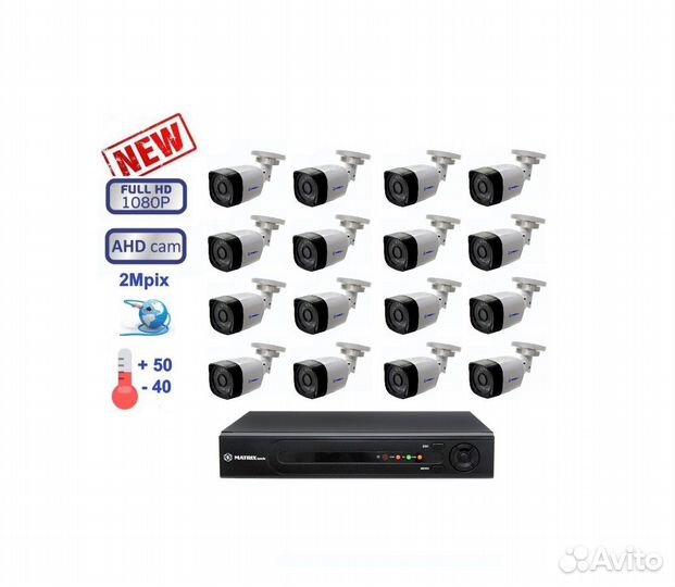 16 камер видеонаблюдения для бизнеса и дома