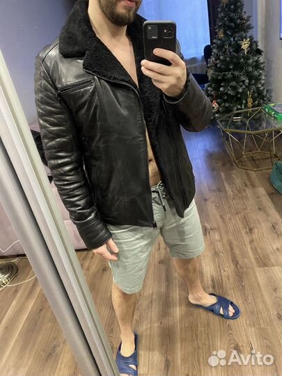 Кожаная куртка мужская