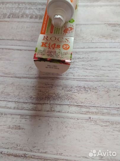Зубная паста rocs детская новая
