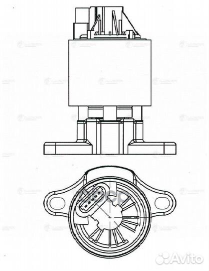 Клапан EGR Chevrolet Cruze (09) /Lacceti (04)