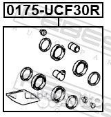Ремкомплект тормозного суппорта зад прав лев
