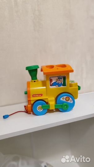 Паровозик сортер полесье