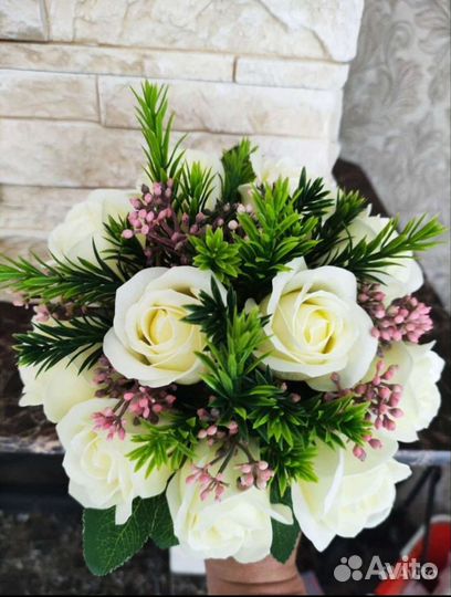 Букет из мыльных роз