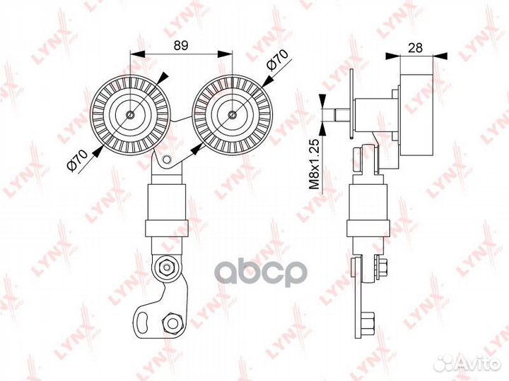 Натяжитель ремня навесного оборудования PT3096