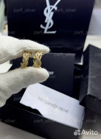 Серьги yves saint laurent