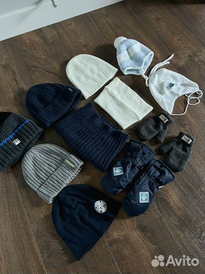 Шапки / шарф / снуд / варежки / краги на мальчика