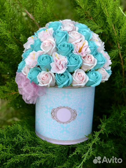 Букет из мыльных роз