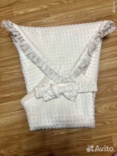 Конверт одеяло на овчине на выписку