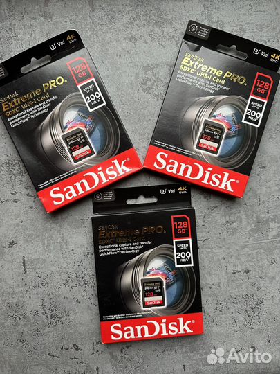 SanDisk sdxc 128GB Extreme Pro UHS-I V30 U3