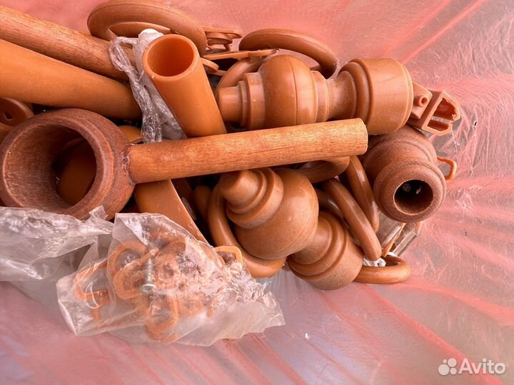 Гардина с крепежами