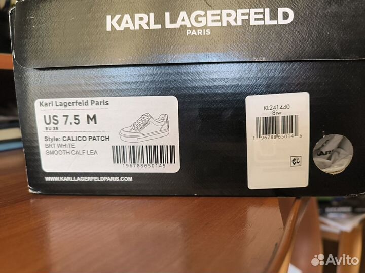 Karl lagerfeld кеды 38 - us 7.5