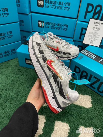 Nike P6000 White Red серебряные Оригинал Poizon