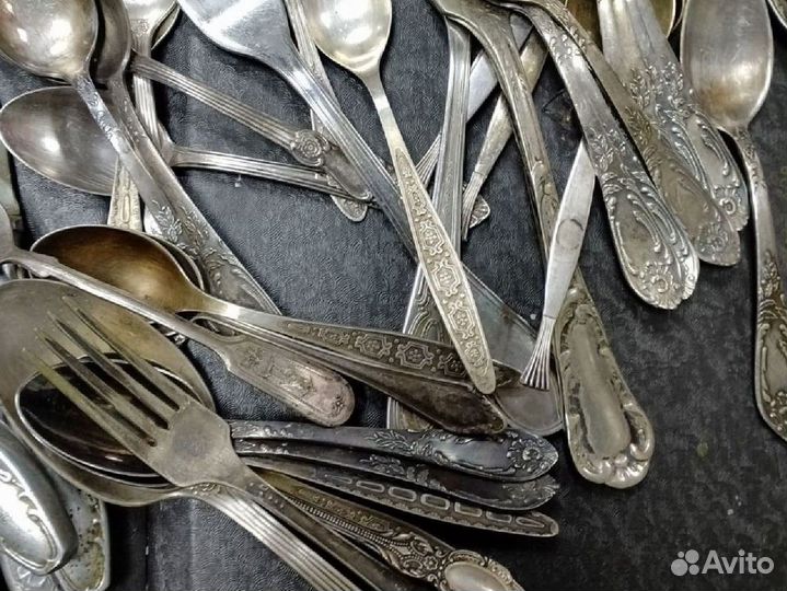 Мельхиор столовые приборы