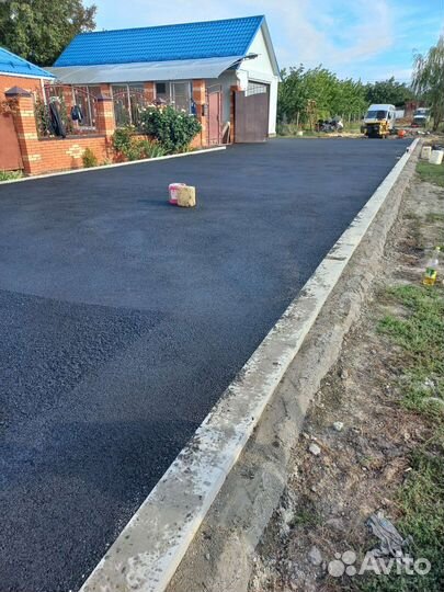 Укладка асфальта и тротуарной плитки