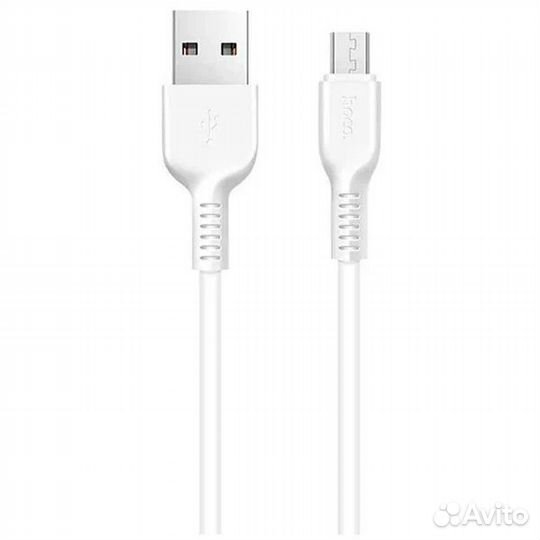 Кабель USB - микро USB hoco X20, 1.0м, круглый, 2