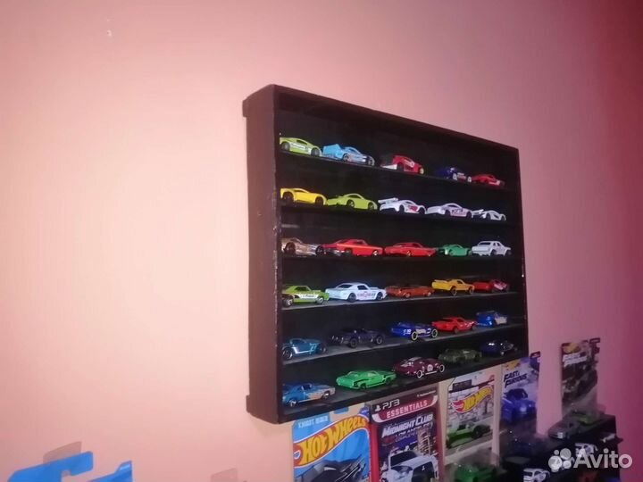Hot Wheels полка для коллекционных моделей