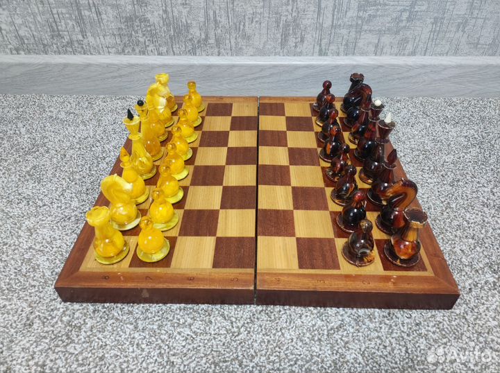 Шахматы янтарные СССР 1980
