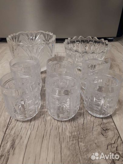 Кружка, салатник, конфетница Хрусталь