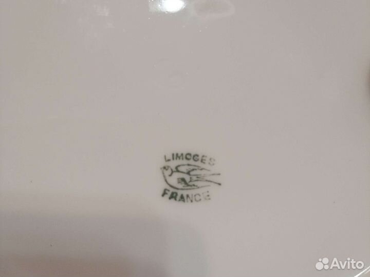 Фарфоровая супница Лимож Франция (кон 19 нач 20 в)