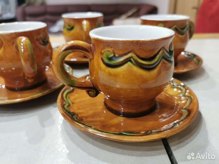 Чашка с блюдце керамика