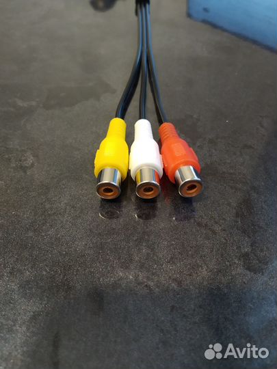 Кабель - адаптер jack 3.5 (m) - 3xRCA (f)