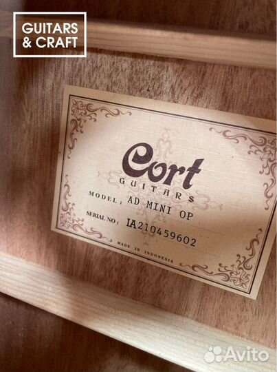 Гитара Cort earth mini 3/4 массив