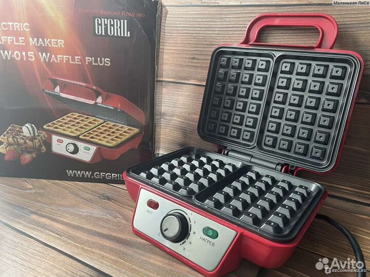 Электровафельница gfgril GFW-015 Red